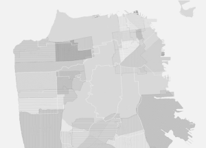 Gray Map of San Francisco